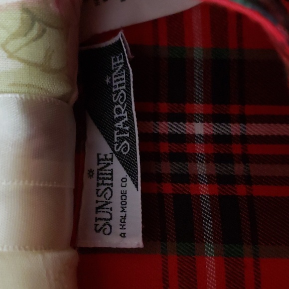 Vintage Red Plaid Dress - Picture 7 of 14